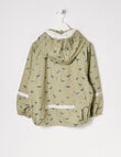 Mum 2 Mum Dinosaurs Rainwear Jacket, Sage product photo View 03 S