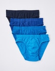 Chisel Cotton Brief, 4-Pack, Navy/Dark Blue/Blue/Light Blue product photo