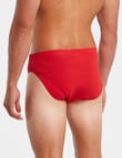Chisel Cotton Brief, 4-Pack, Black, Red, Burgundy & Grey product photo View 03 S