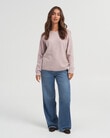 Vero Moda Doffy Long Sleeve Jumper, Woodrose product photo View 03 S