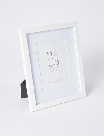 M&Co Gallery Frame, White, 8x10/5x7" product photo