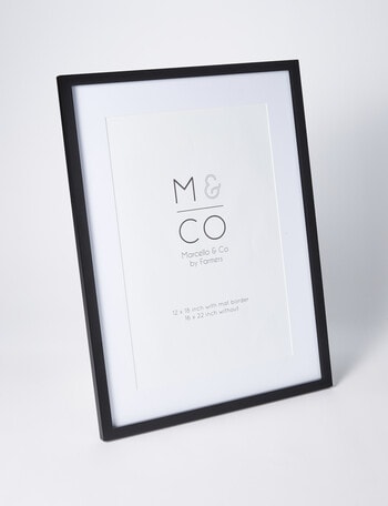 M&Co Gallery Frame, Black, 16x22/12x18" product photo