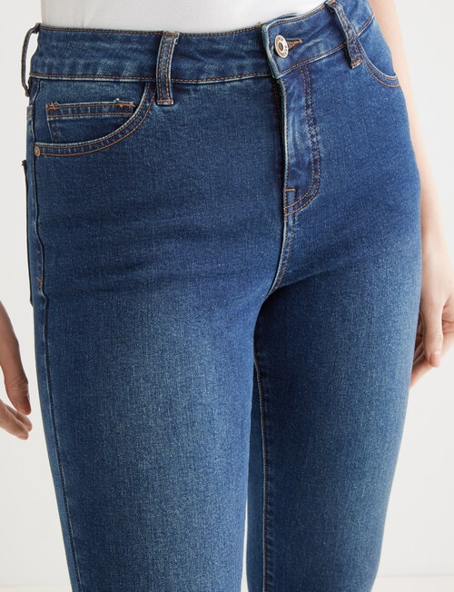 Denim Republic Shorter Length Stretch Skinny Jean, Blue Wash product photo View 04 L