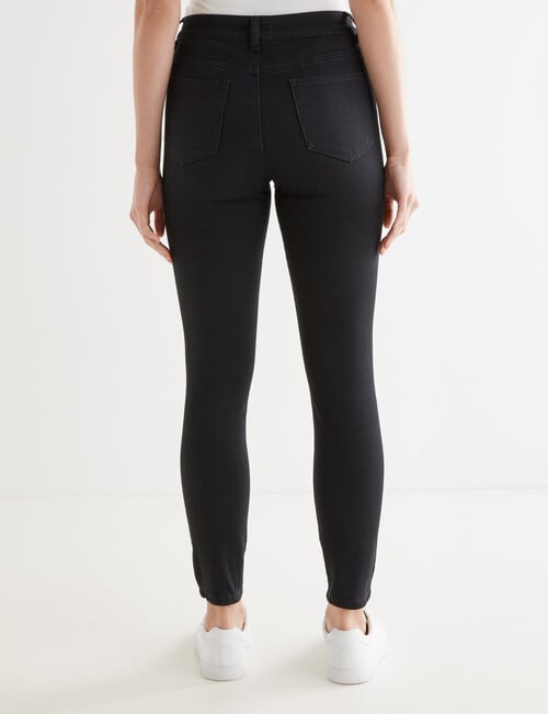 Denim Republic Skinny Jean, Black product photo View 02 L
