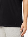 Calvin Klein Cotton Classics T-Shirt, 3-Pack, Black, White & Grey product photo View 04 S