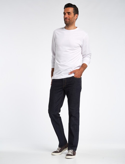 Chisel Long-Sleeve Crew-Neck Tee, White product photo View 03 L