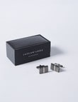 Laidlaw + Leeds Cufflink, Rectangle Lines product photo