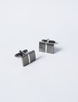 Laidlaw + Leeds Cufflink, Rectangle Lines product photo View 02 S