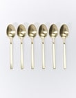 Amy Piper Manor Teaspoon, 6 Piece, Champagne product photo View 02 S