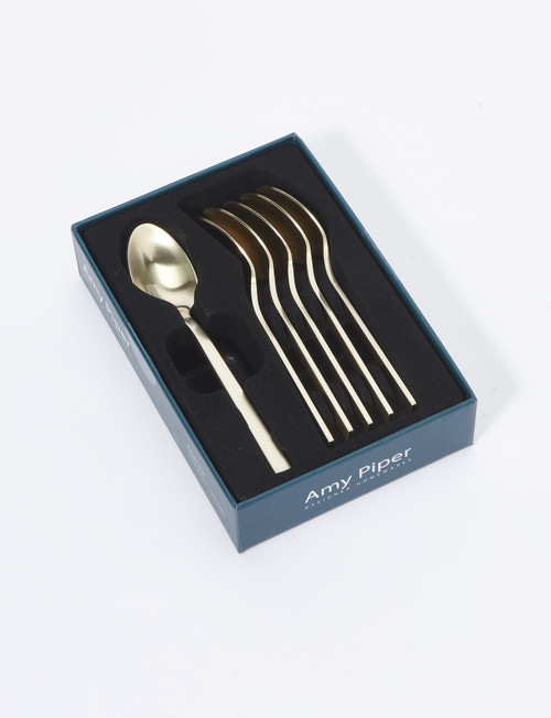 Amy Piper Manor Teaspoon, 6 Piece, Champagne product photo View 04 L