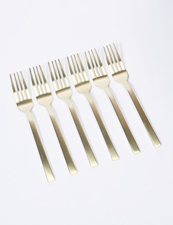 Amy Piper Manor Cake Fork, 6 Piece, Champagne product photo