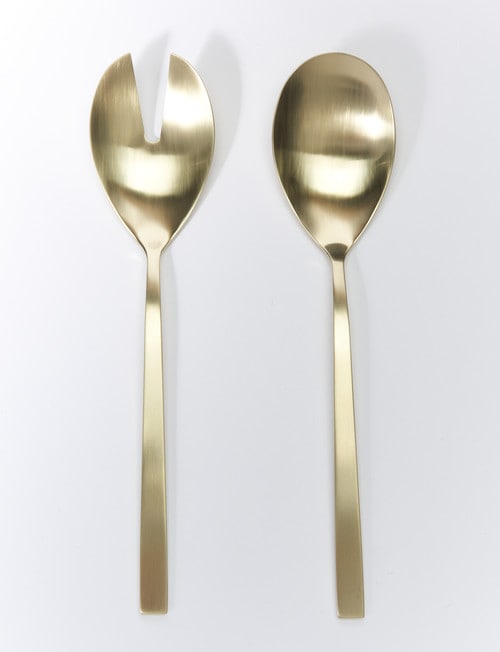 Amy Piper Manor Salad Server, 2 Piece, Champagne product photo View 02 L