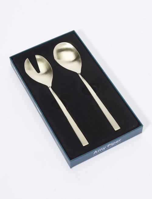 Amy Piper Manor Salad Server, 2 Piece, Champagne product photo View 05 L