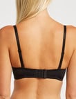 Caprice Strapless Bra, Black, A-DD product photo View 03 S