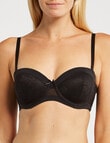 Caprice Strapless Bra, Black, A-DD product photo View 02 S