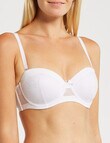 Caprice Strapless Bra, White, A-DD product photo View 02 S