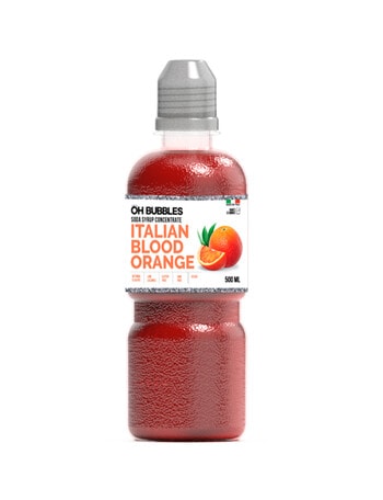Oh Bubbles Blood Orange Fruit Pulp Syrup, 500ml product photo