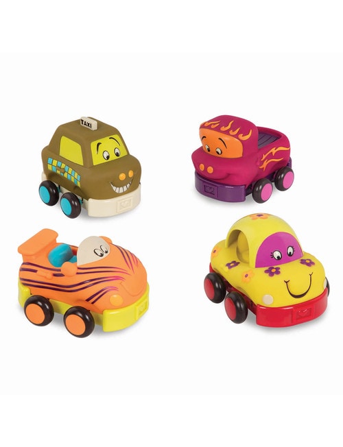 B. Wheeee-ls Pull-Back Cars, 4-Pack product photo View 02 L