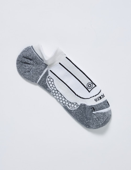 NZ Athletic NZ Sock Co Performance-Tec Low Cut Sock, White product photo