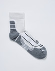 NZ Athletic NZ Sock Co Performance-Tec Quarter Crew Sock, White product photo