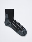 NZ Athletic NZ Sock Co Performance-Tec Quarter Crew Sock, Black product photo