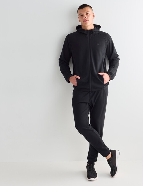 Gym Equipment Pace Zip Through Hoodie, Black product photo View 03 L