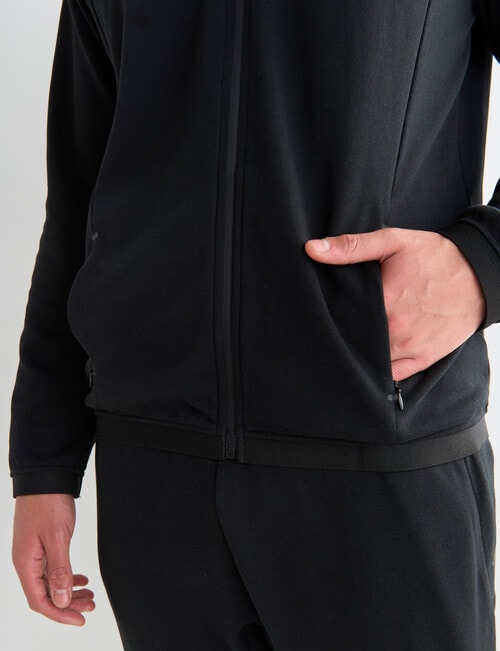 Gym Equipment Pace Zip Through Hoodie, Black product photo View 04 L