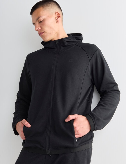 Gym Equipment Pace Zip Through Hoodie, Black product photo View 05 L