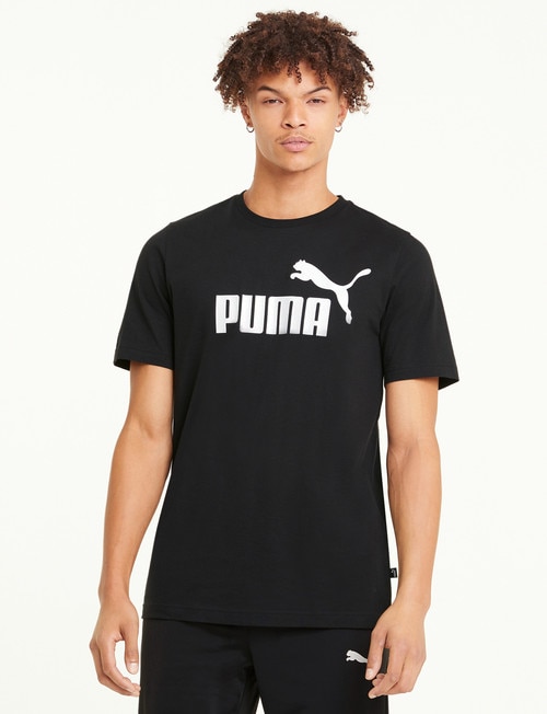 Puma Essential Logo Tee, Black product photo View 03 L