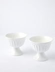 Alex Liddy Zest Ice Cream Bowl, 12cm, Set-of-2, White product photo