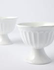Alex Liddy Zest Ice Cream Bowl, 12cm, Set-of-2, White product photo View 02 S