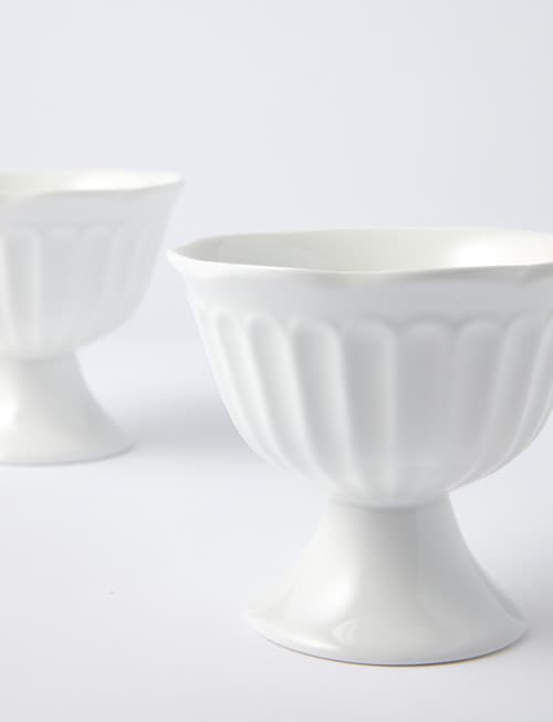 Alex Liddy Zest Ice Cream Bowl, 12cm, Set-of-2, White product photo View 02 L