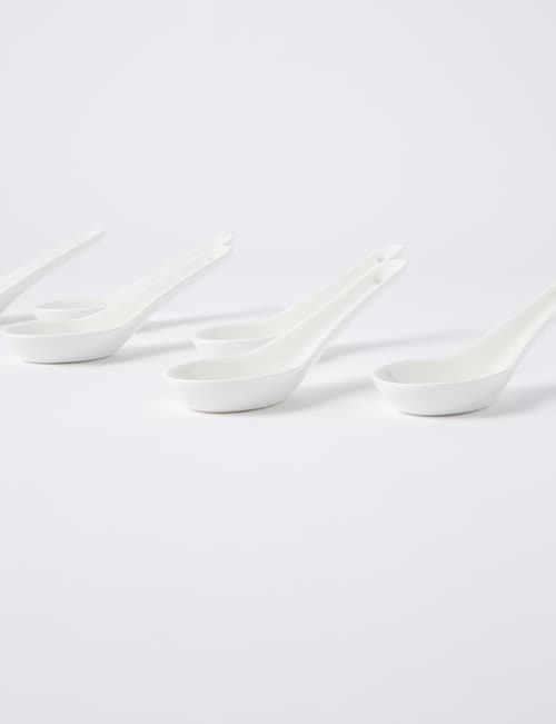 Alex Liddy Zest Japanese Spoon, Set-of-6, White product photo View 02 L