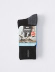 Bonds Tough Work Steel Cap Crew Sock, 2-Pack, Black product photo View 02 S