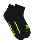 Bonds X-Temp Quarter Crew Sock, 2-Pack, Black product photo