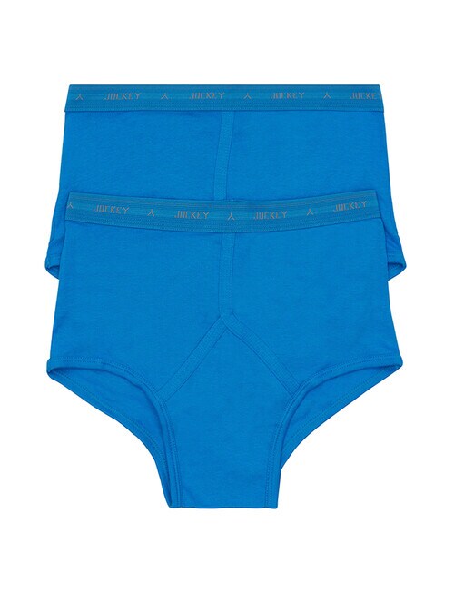 Jockey Y-Front Brief, 2-Pack, Blue - Underwear