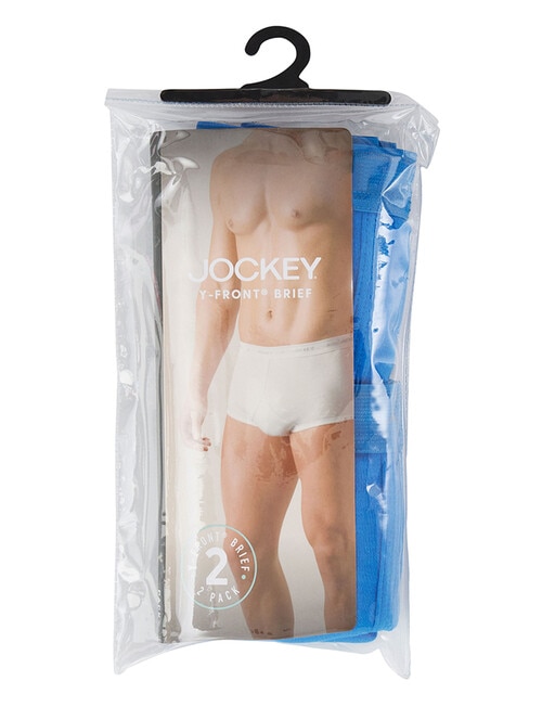 Jockey Y-Front Brief, 2-Pack, Blue - Underwear