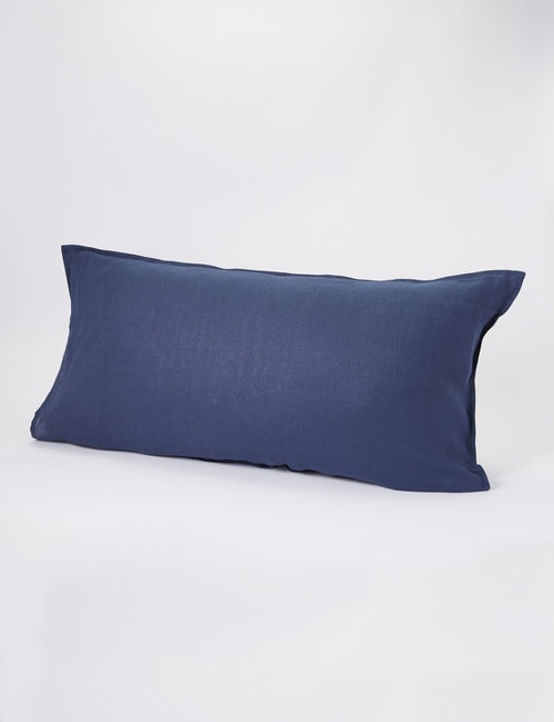 Haven Bed Linen Melange Linen Lodge Pillowcase, Blue product photo View 02 L