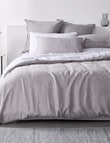 Haven Bed Linen Melange Linen Duvet Cover Set, Grey product photo