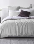 Haven Bed Linen Melange Linen Duvet Cover Set, Grey product photo View 02 S