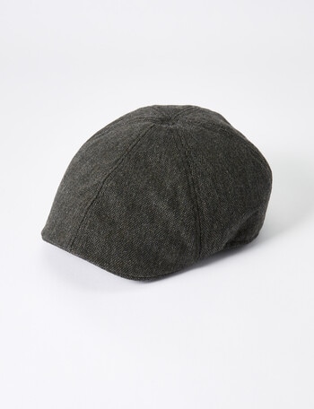 Laidlaw + Leeds Textured Driver's Cap, Charcoal product photo