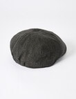 Laidlaw + Leeds Textured Driver's Cap, Charcoal product photo View 02 S