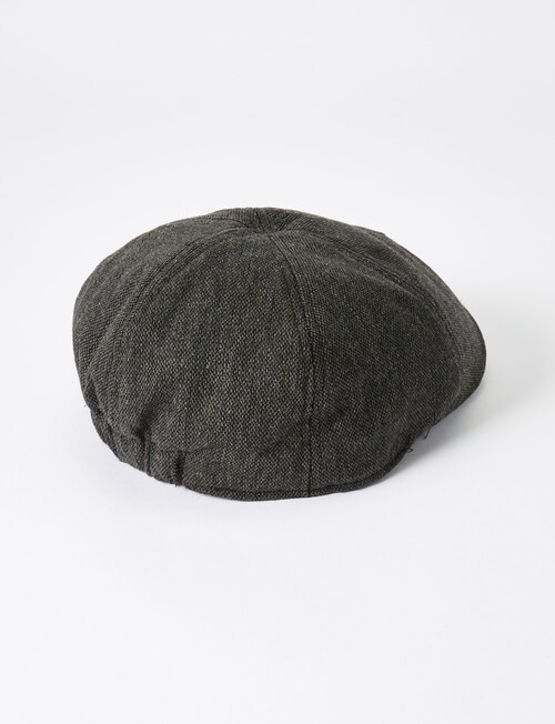 Laidlaw + Leeds Textured Driver's Cap, Charcoal - Hats & Beanies
