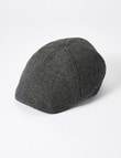 Laidlaw + Leeds Herringbone Driver's Cap, Dark Grey product photo