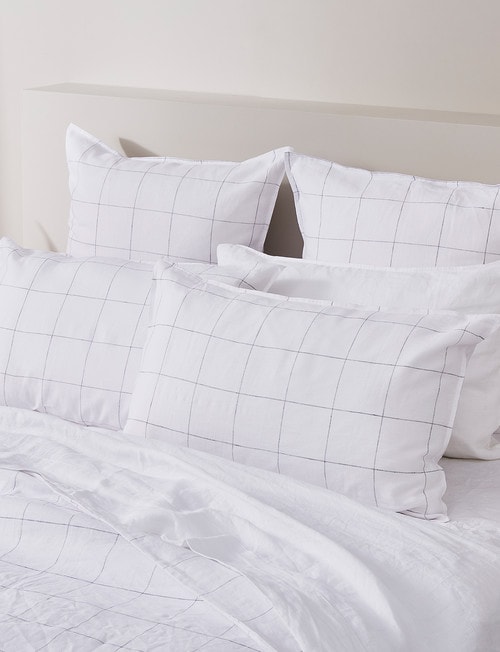 Haven Bed Linen Check Pillowcase, Pair product photo