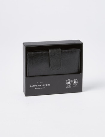 Laidlaw + Leeds Vertical Wallet, Black product photo
