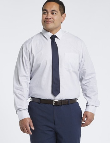 Chisel Formal King-Size Bracket Long-Sleeve Shirt, White product photo