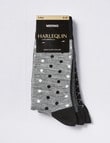 Harlequin Merino Blend Cushion Foot Sock, 3-Pack, Grey product photo View 02 S