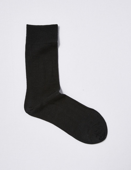 DS Socks Super Fine Merino Sock, Black product photo
