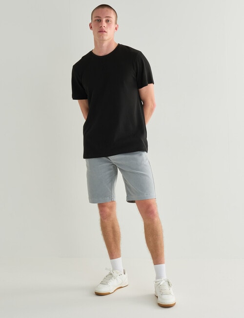 Tarnish Waffle Tee, Black product photo View 03 L